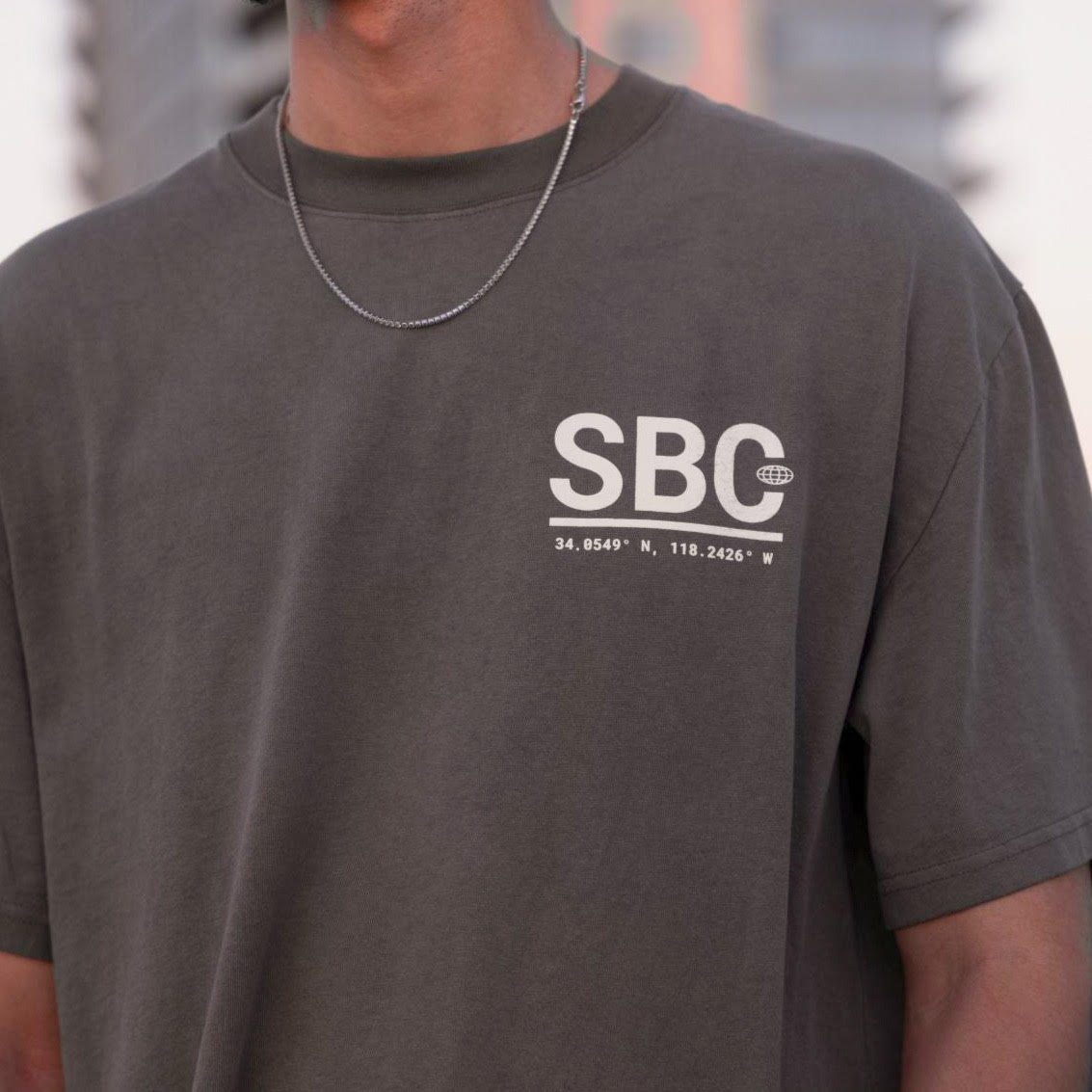 Cursive Tee (Faded Gray)